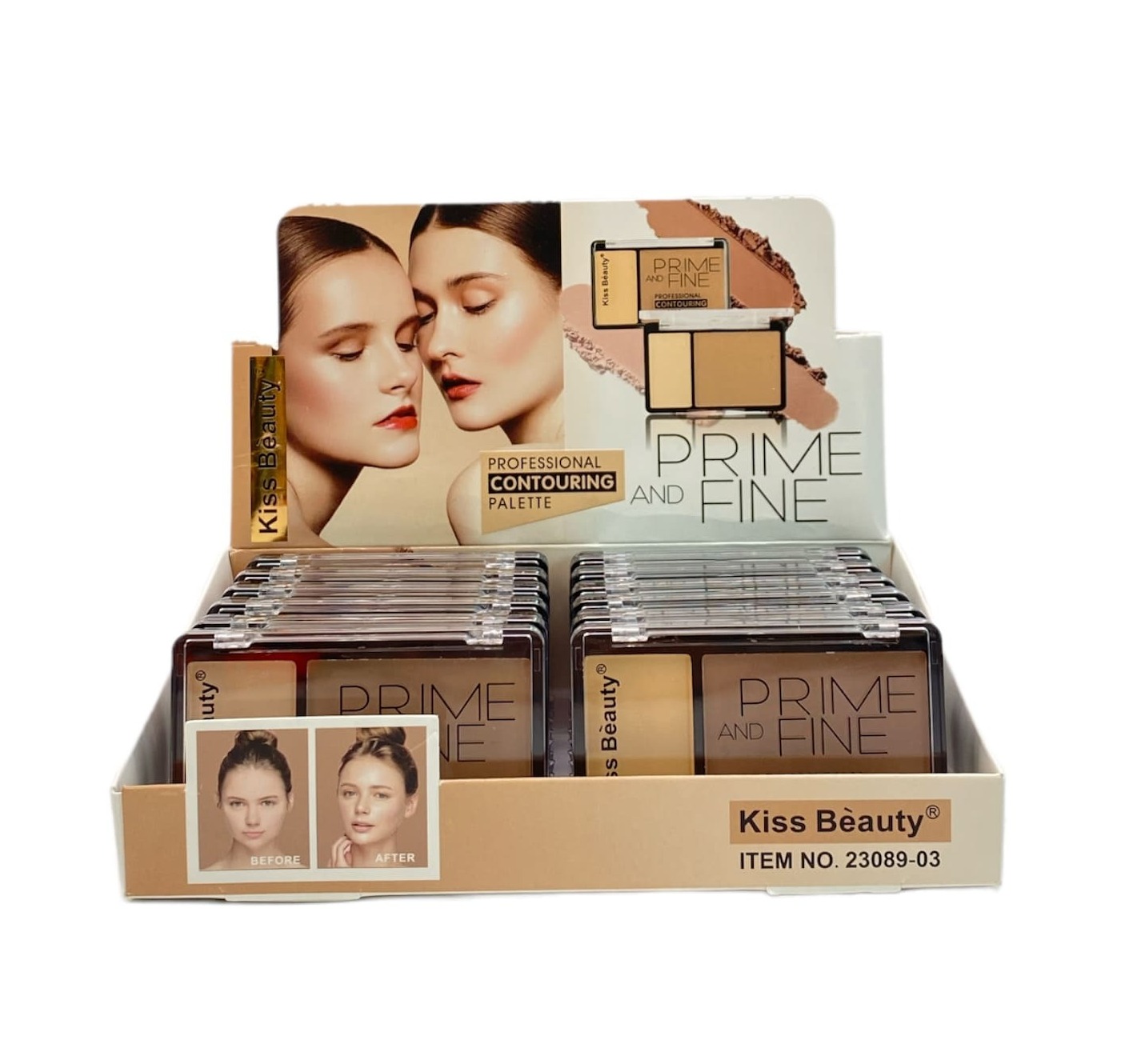 Contorno Compacto prime and fine  Kiss Beauty (23089-03)