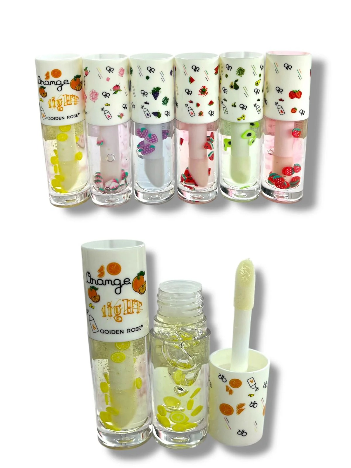 Lip Gloss frutas  Qoiden Rose (5829)