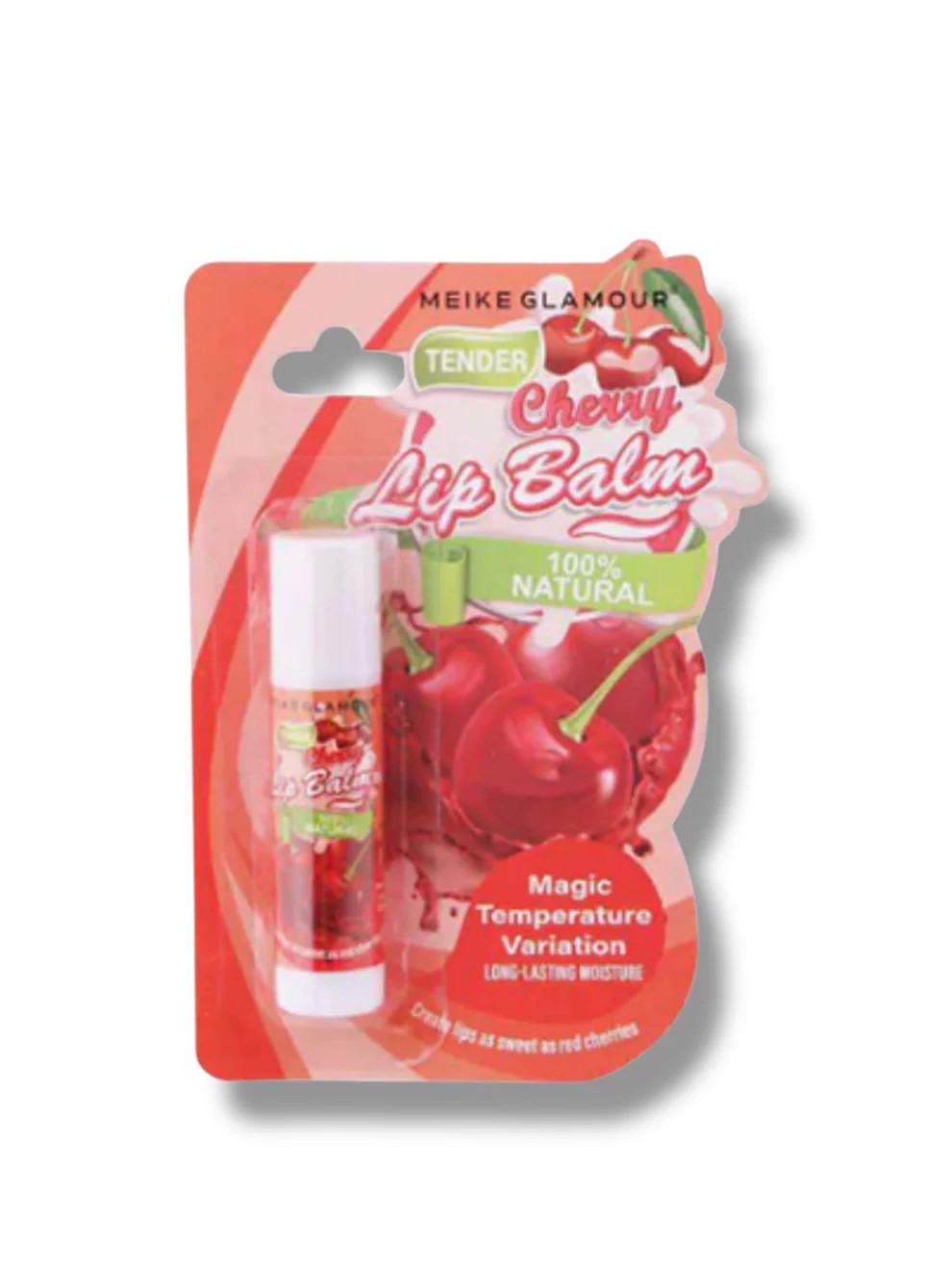 BÁLSAMO LABIAL CEREZA MEIKE GLAMOUR (MK102)