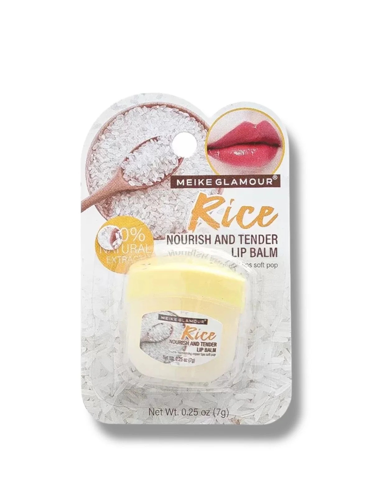 LIP BALM HIDRATANTE DE ARROZ MEIKE GLAMOUR  (MKG0300)
