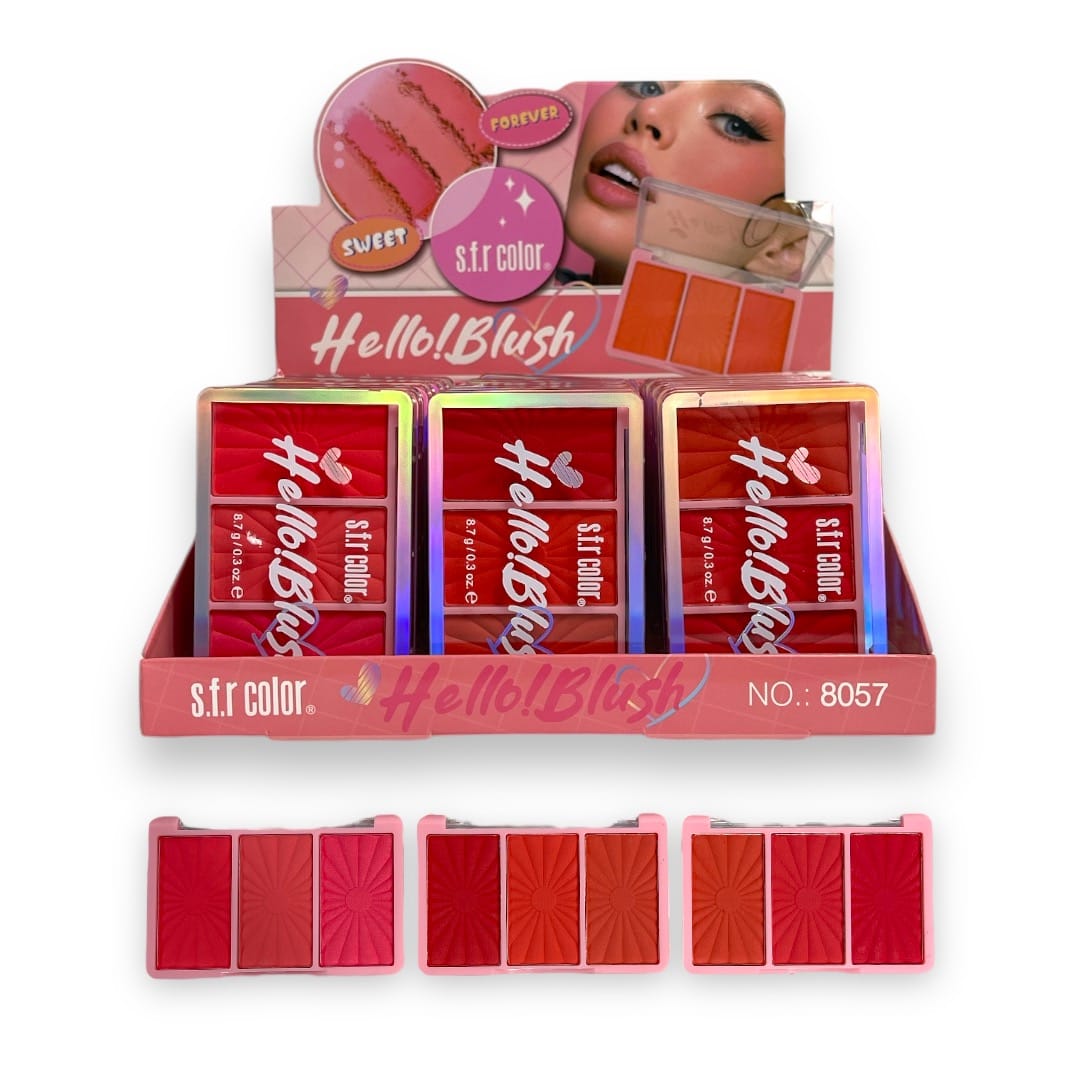 Rubor Compacto x3 Hello (8057)