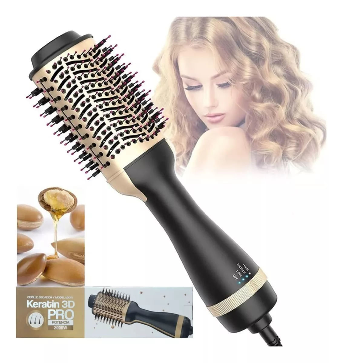CEPILLO SECADOR KERATINA